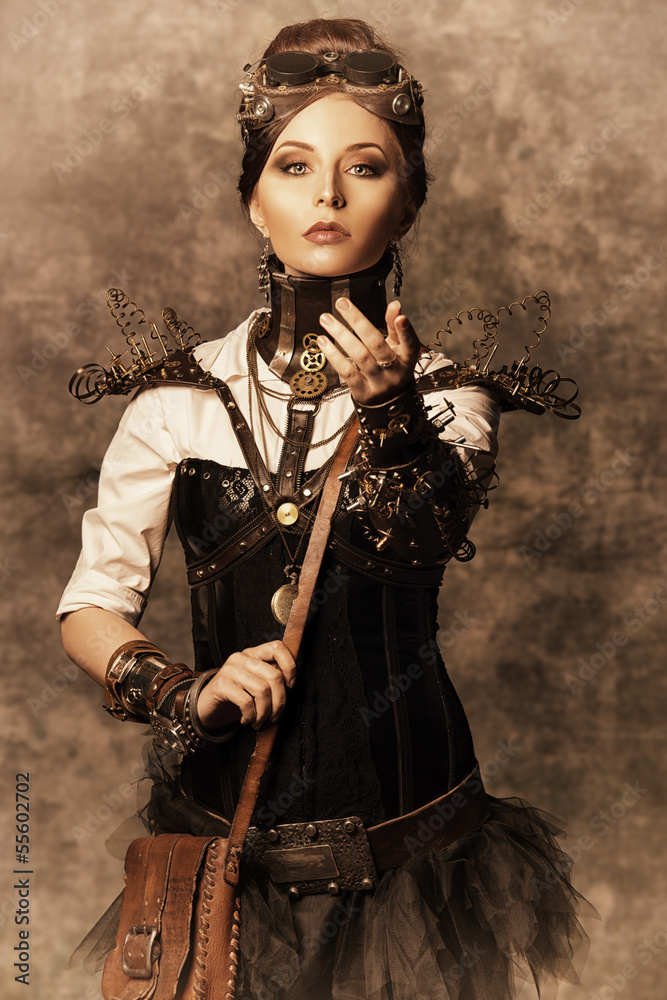 Naklejka premium stately girl