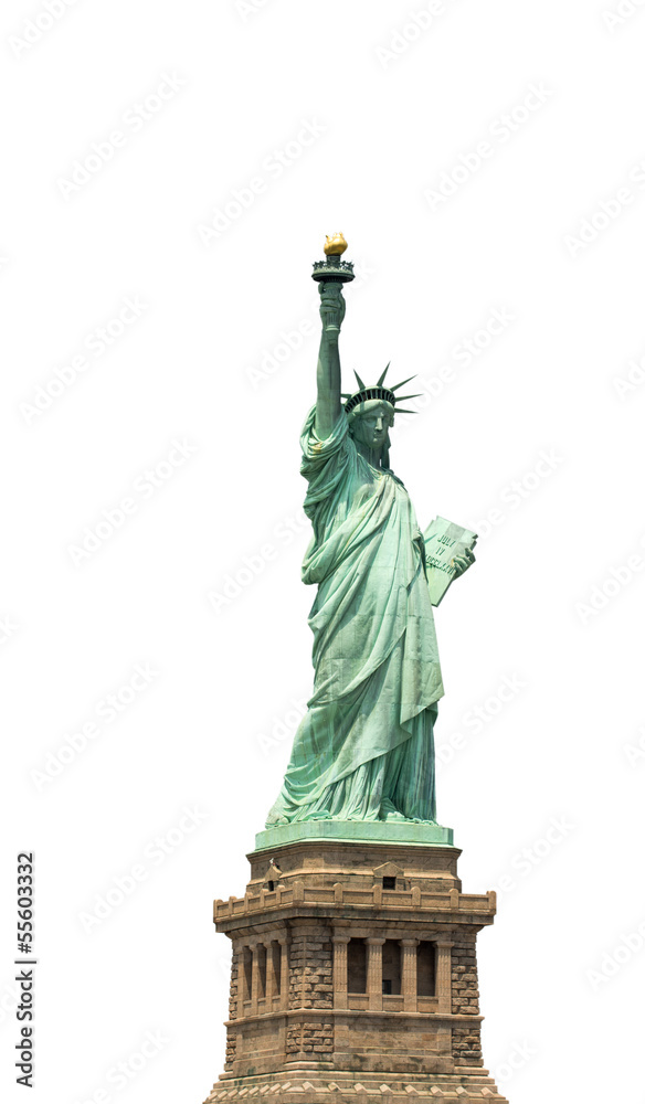 Fototapeta premium The Statue of Liberty in New York City. American symbol, isolate
