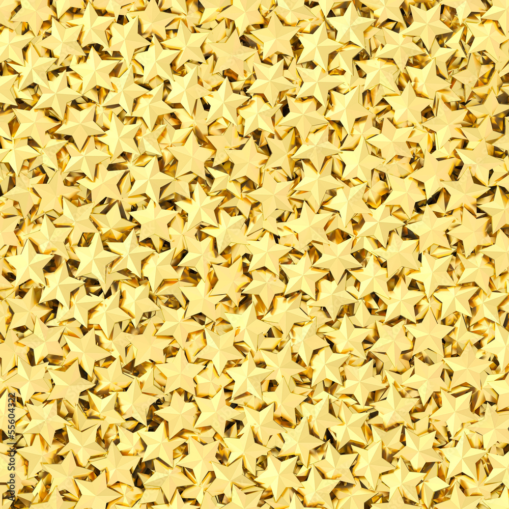 Background composed of many golden stars Background composed of many golden stars