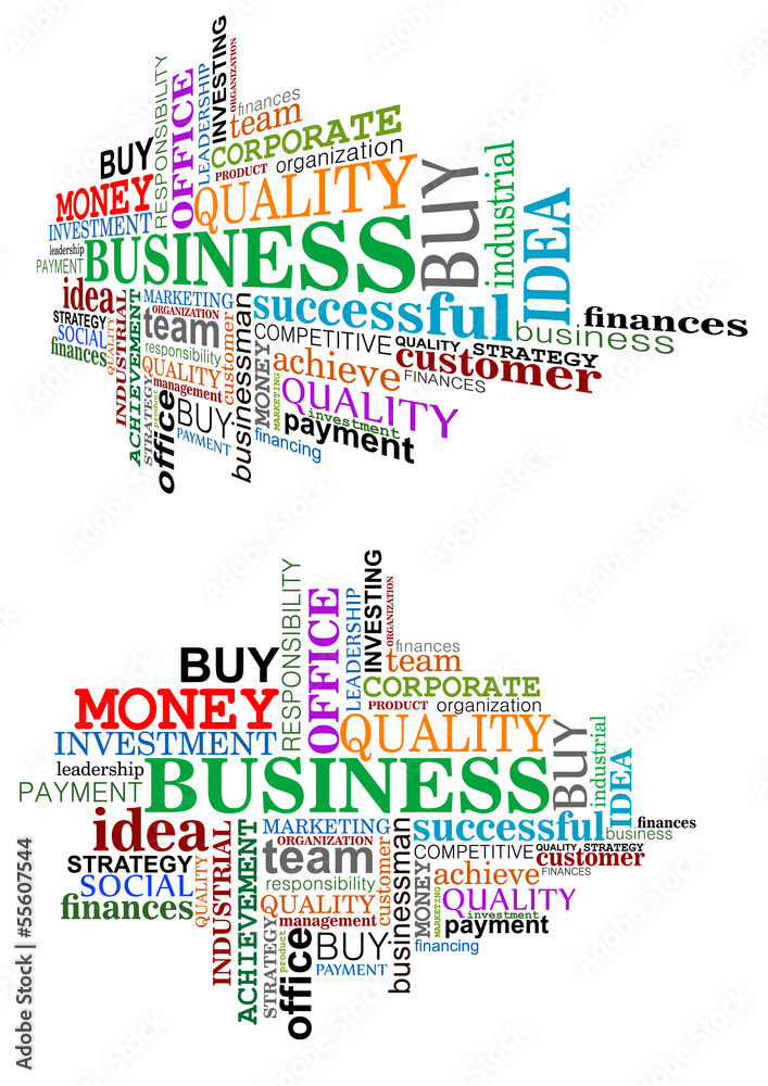 Obraz premium Business tag cloud