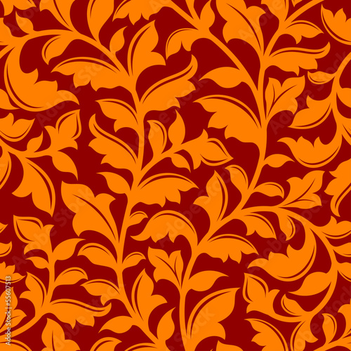 Retro floral seamless pattern