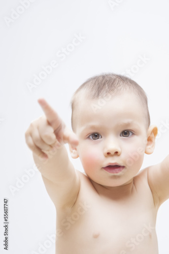 Little Kid Pointing by Finger