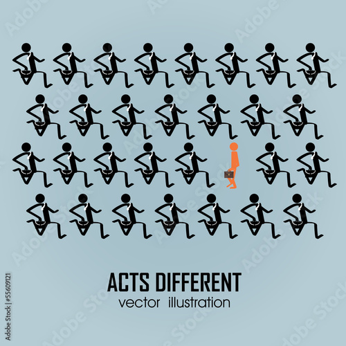 acts different