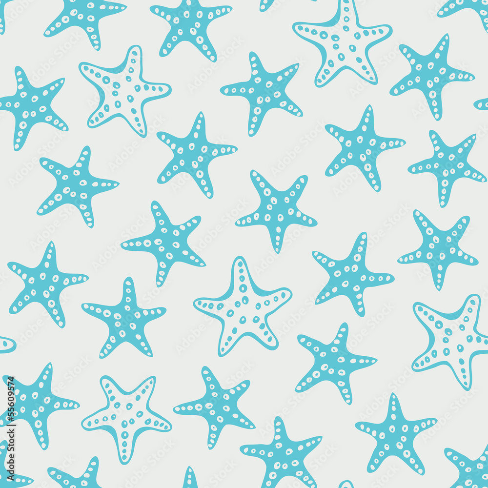 Seastar seamless pattern Seastar seamless pattern