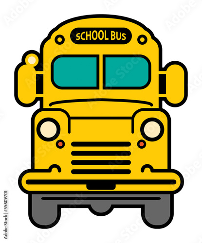 Yellow School Bus, vector illustration