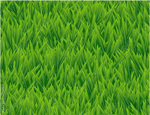Fresh grass seamless vector pattern.