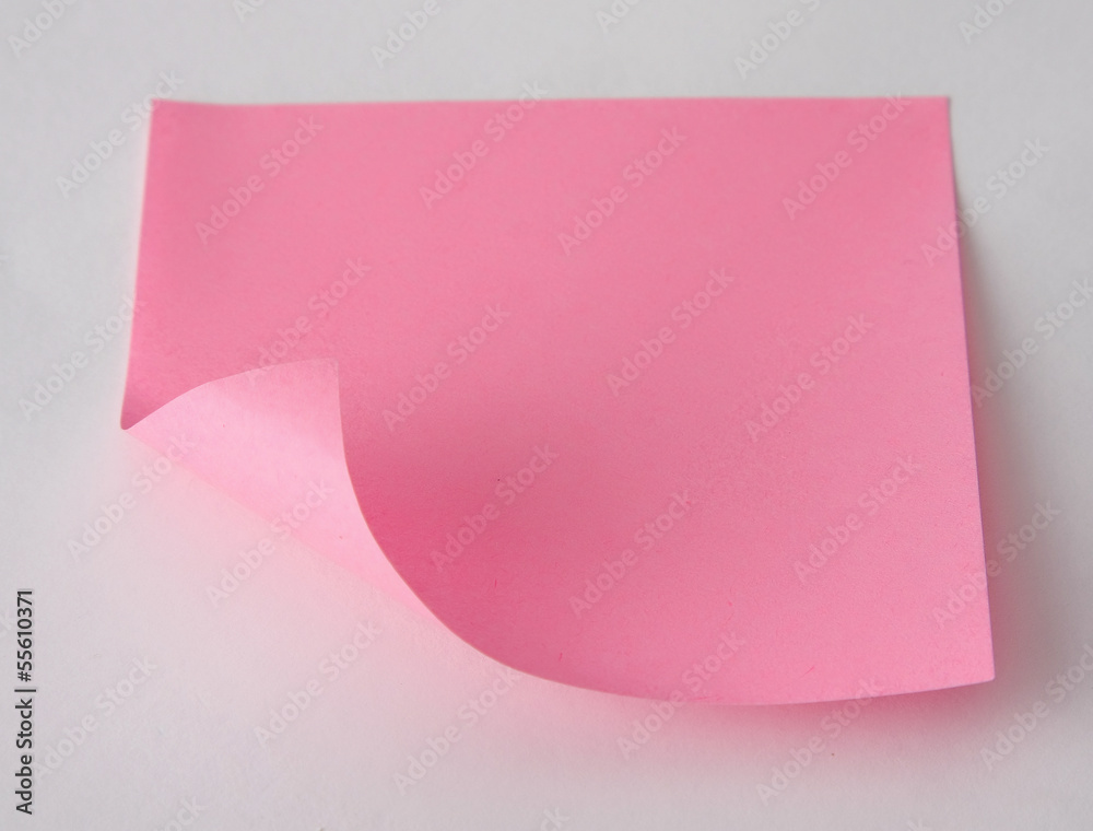 A pink note A pink note