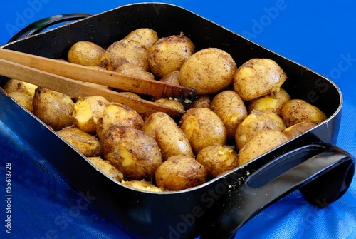 roasting potatoes