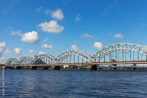 Riga railway bridge, Latvia. © Janis Smits