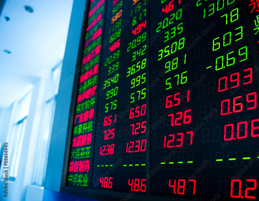 Fototapeta premium Stock market quotes