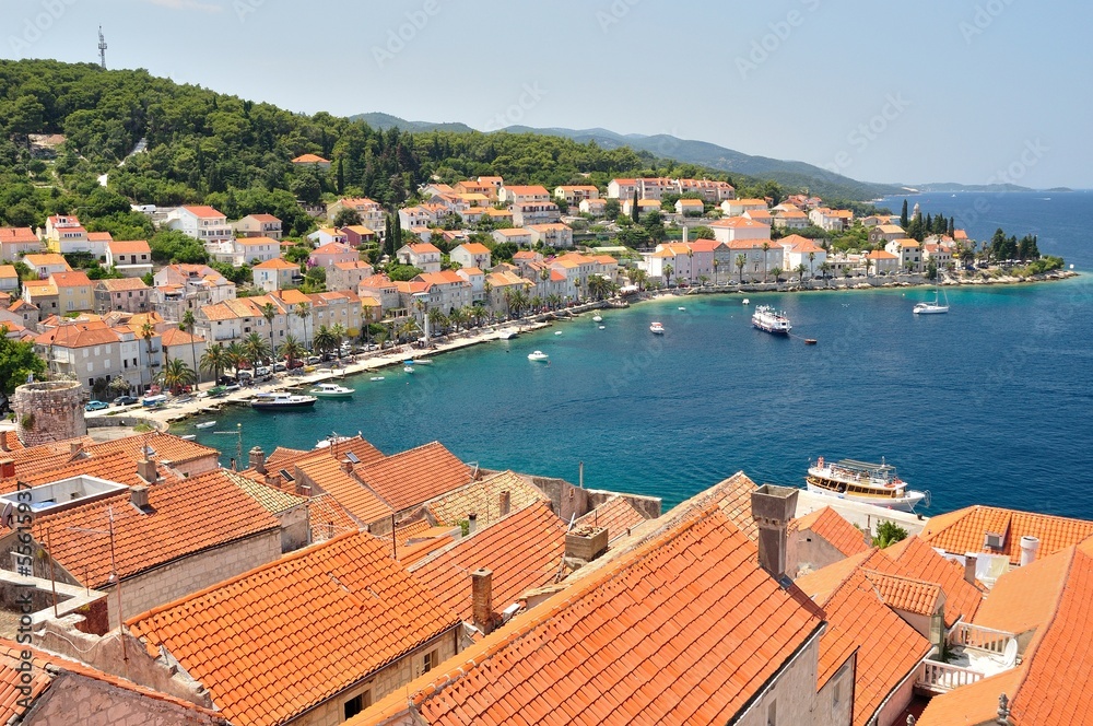 Town Korcula in Croatia in which Marco Polo was born