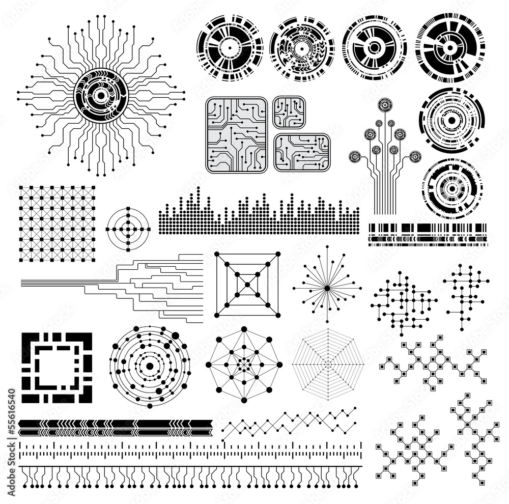 technology theme design elements