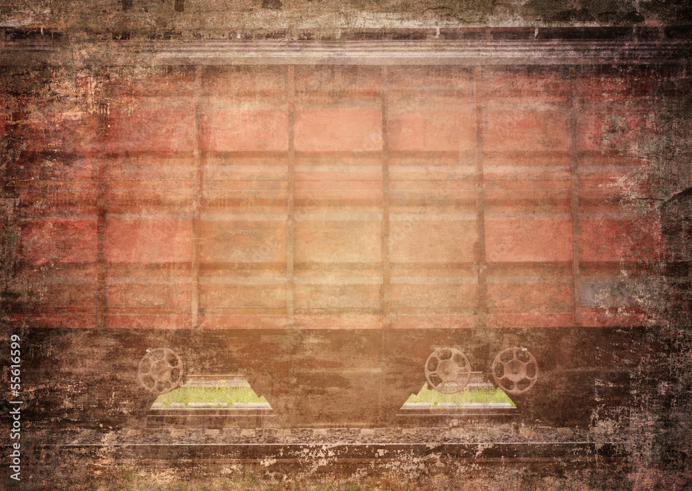 Fototapeta premium grungy train fragment