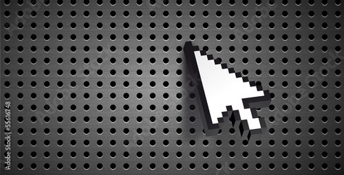 Brushed Metal with Cursor