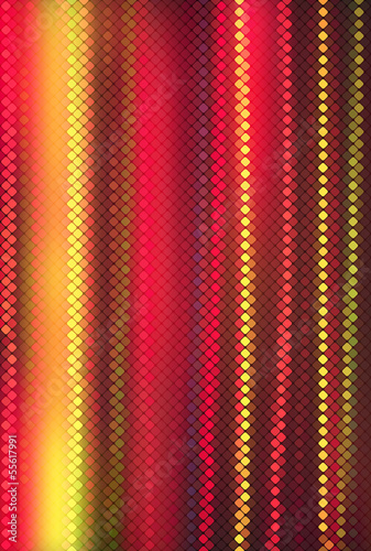Multicolor in fog abstract lights background square pixel mosaic
