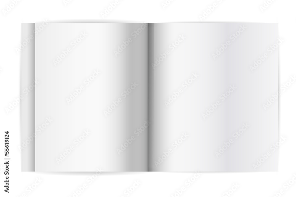 Blank open notebook Blank open notebook