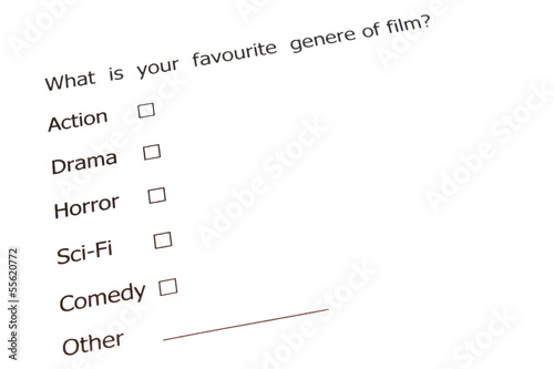 satisfaction survey showing marketing concept photo