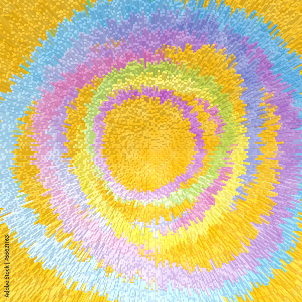 Spirale - Pastellfarben und Farbkreise