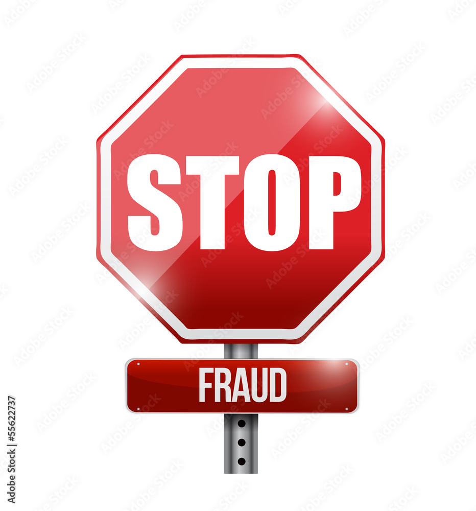 stop fraud road sign illustration design stop fraud road sign illustration design