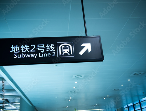 Photography subway signs
