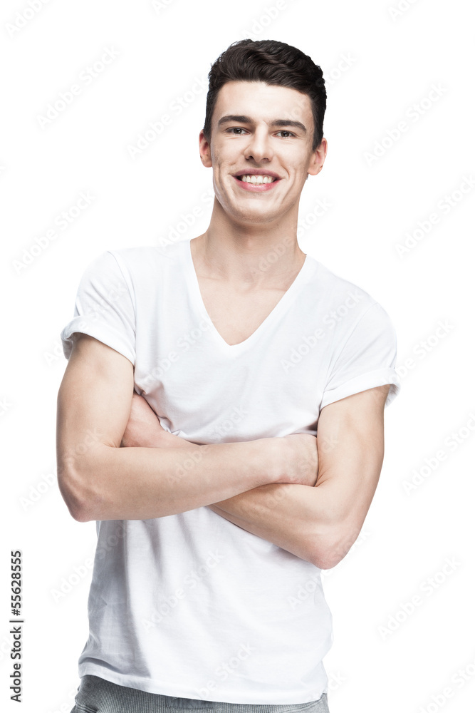 Obraz premium young man isolated on white