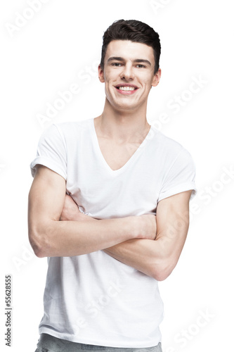 young man isolated on white © Anatoly Repin