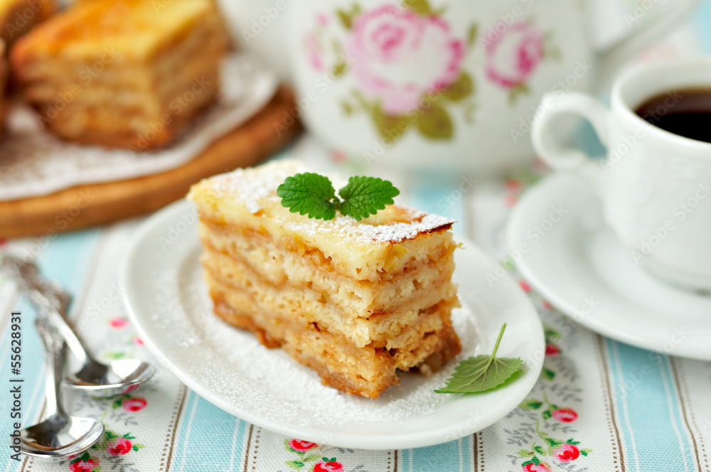 A Piece of Layered Apple Pie A Piece of Layered Apple Pie
