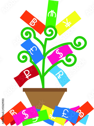 monetary tree comprise cash