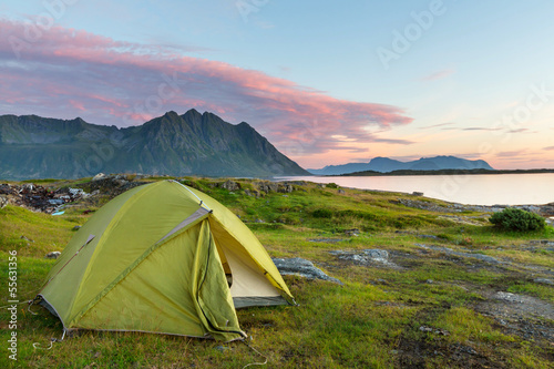 Tent in Lofoten