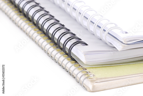 stack of blank notebooks