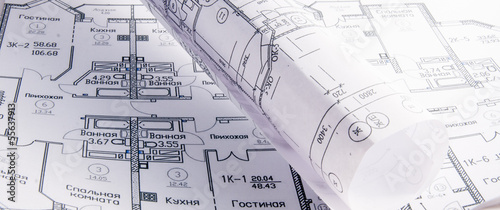 Architectural plans for the roll
