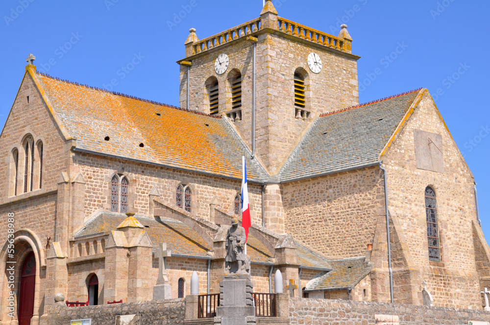 Kirche in Barfleur, Normandie, Frankreich