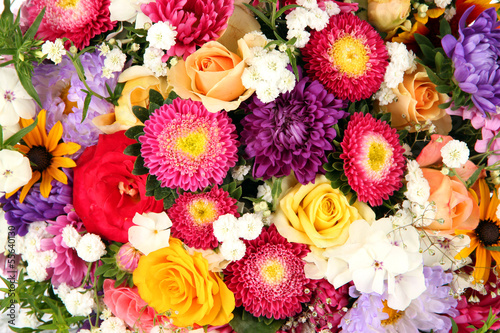 Fototapeta Naklejka Na Ścianę i Meble -  Bright flowers background