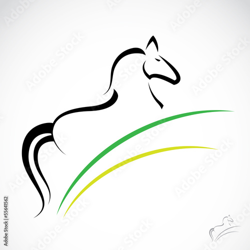 Vector image of an horse