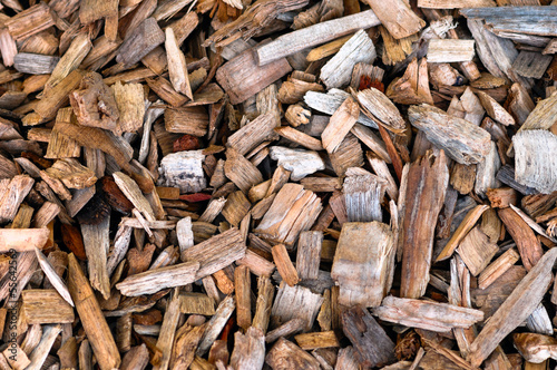 Wood chips background and texture