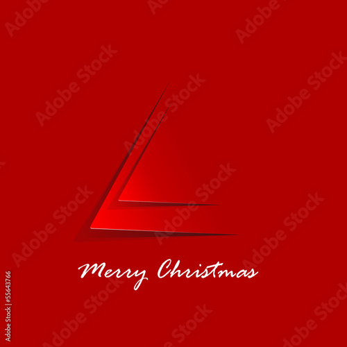 Vector minimalist Christmas tree
