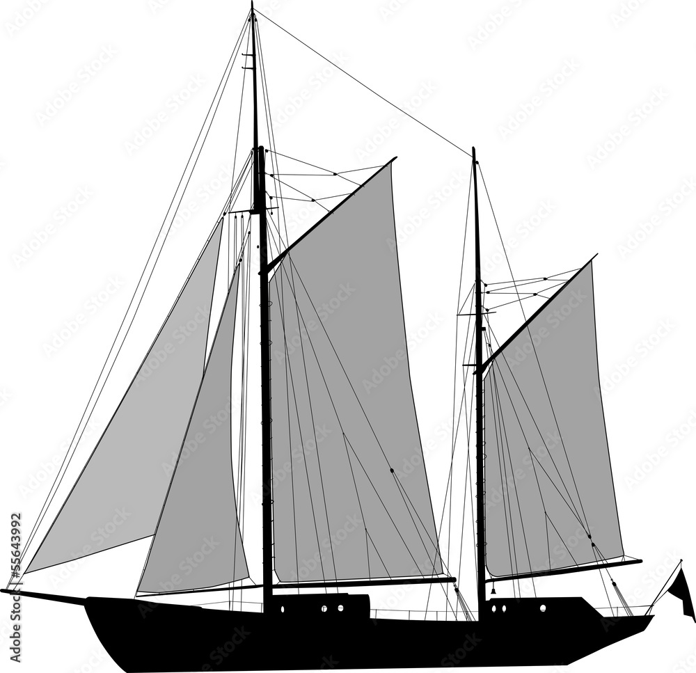 Obraz premium Two masted ketch