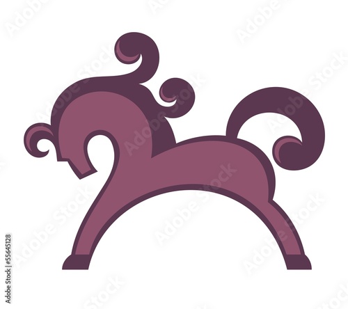 Funny cartoon horse 2014