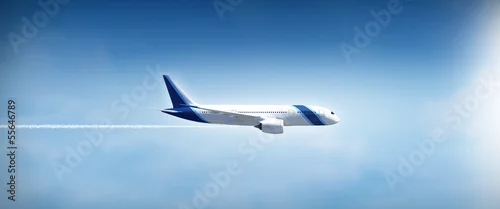 Obraz Panoramiczny lot samolotem