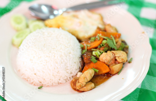 Thailand Food fried pork rice