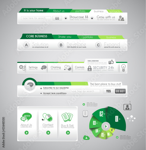 Infographic design template with design elements