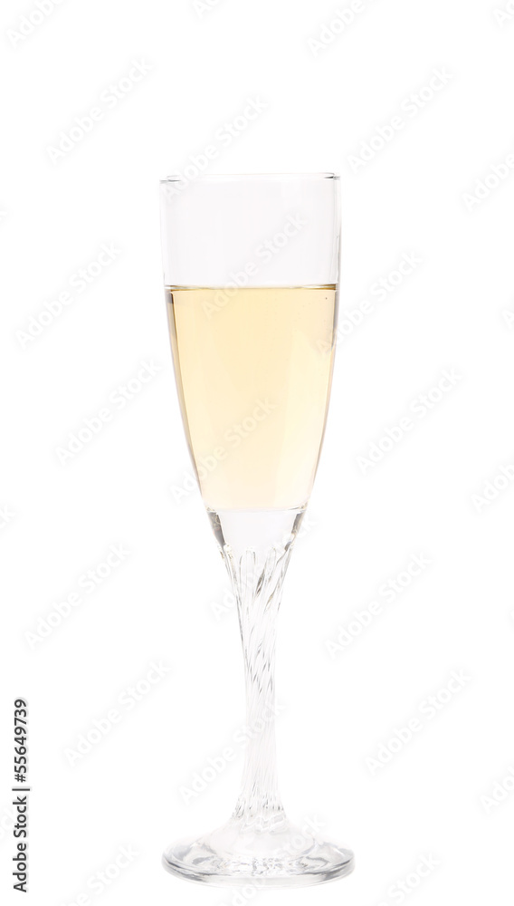 Glass of champagne.
