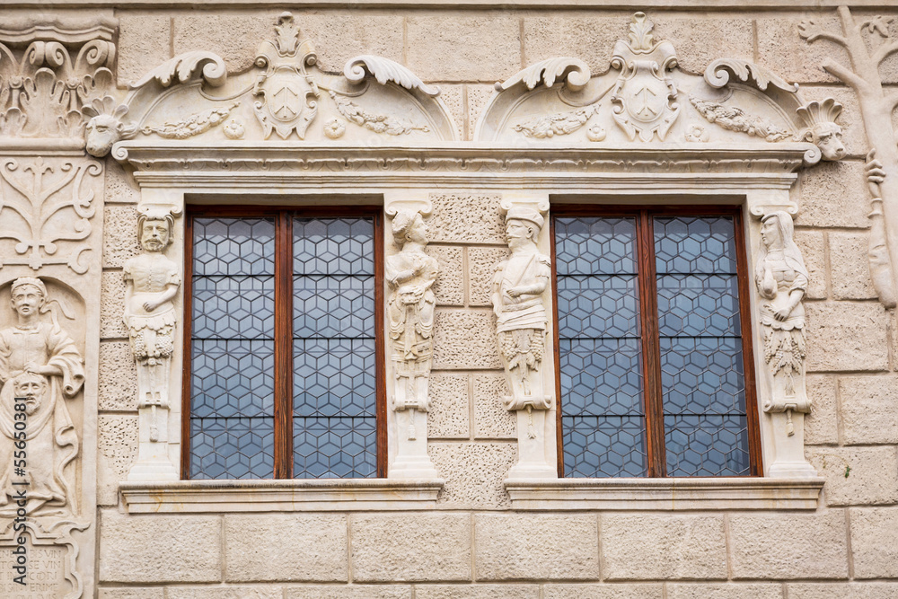 Architecture of Kazimierz Dolny at Vistula river, Poland