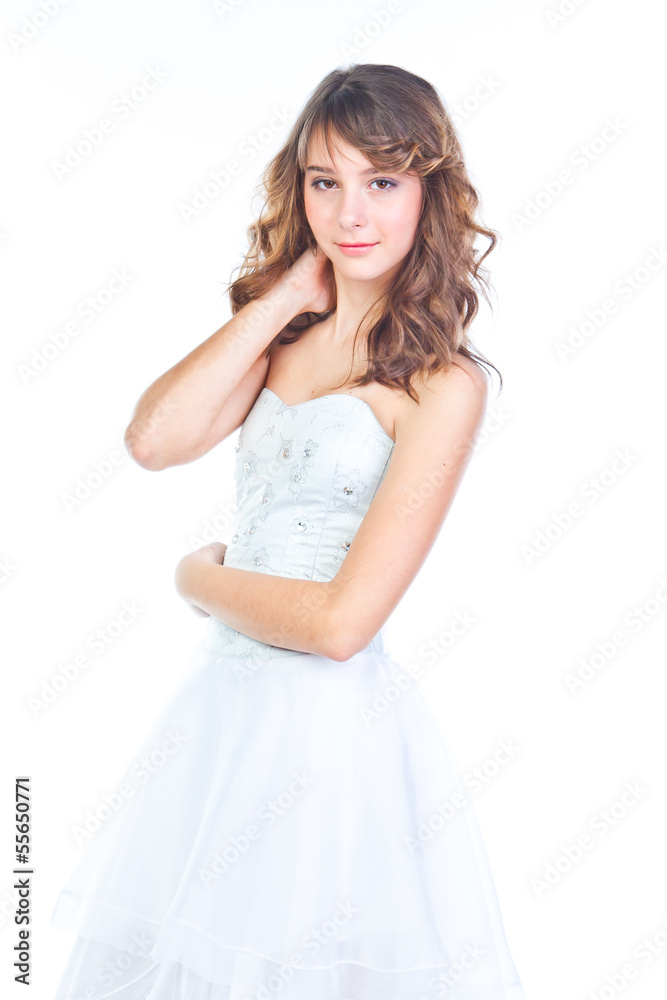 beautiful and young girl teenager
