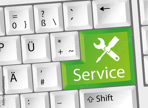 Service - Support - Beratung - Tastatur deutsch