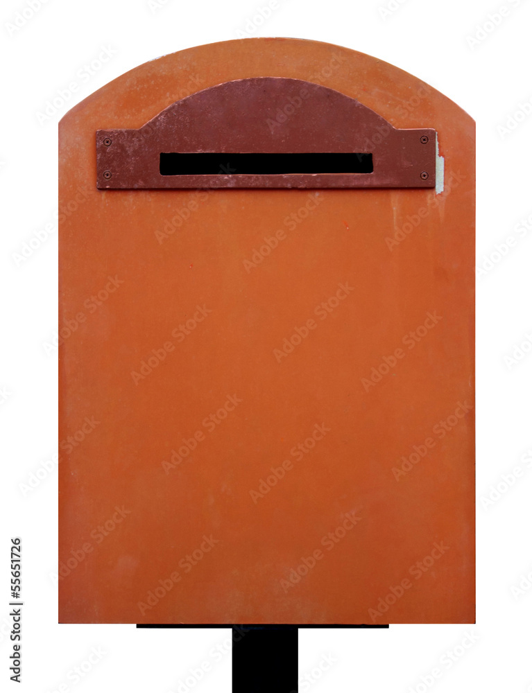 mailbox on white background