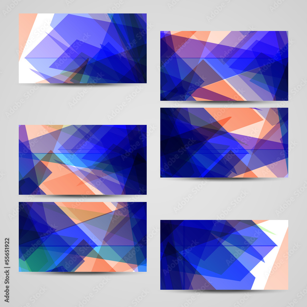 Vector business-card set for your design, abstract Illustration. Vector business-card set for your design, abstract Illustration.