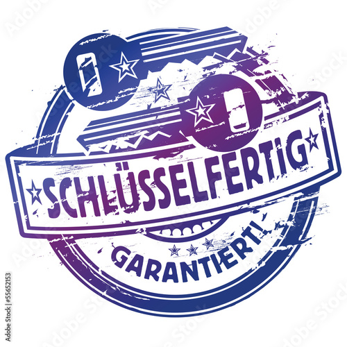 Stempel Schlüsselfertig