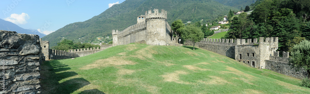 Castello Montebello a Bellinzona patrimonio mondiale del Unesco