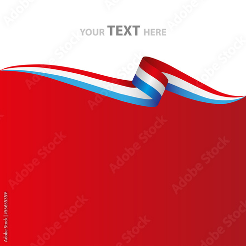 Luxemburg Flagge Banner Vektor Silhouette